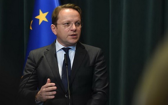 歐盟委員會負責睦鄰擴大事務委員沃爾海伊。（圖源：新華社）