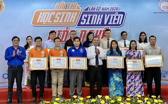 大中學生職技大賽頒獎儀式。（圖源：紅江）