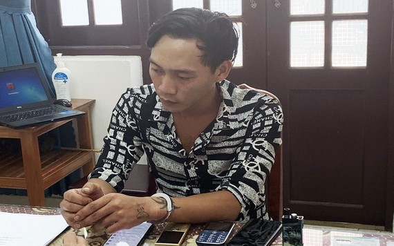 被抓獲的嫌疑人阮文福。（圖源：鴻隆）