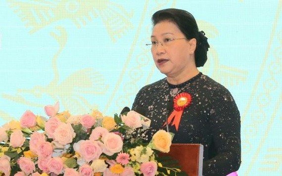 國會主席阮氏金銀。（圖源：VGP）