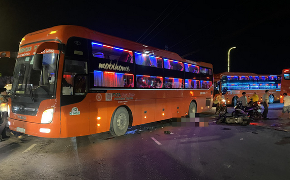 車禍現場，騎士當場死亡。（圖源：淮商）