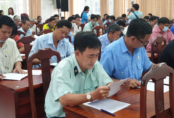 “優秀保安員”比賽現場一隅。