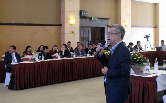 中央流行病衛生院院長鄧德英教授在會議上發言。（圖源：安然）