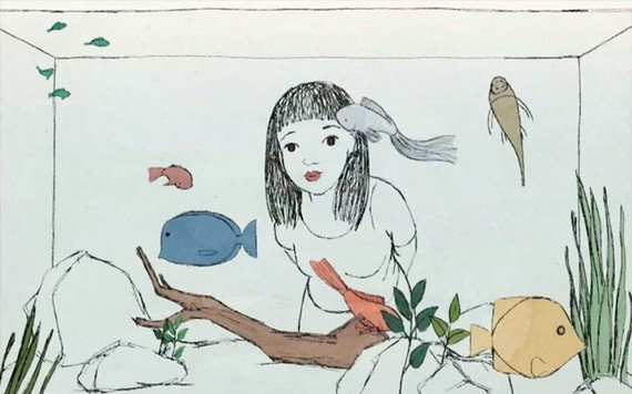 在越南-歐洲紀錄片電影節上介紹的《小姑娘》一片。