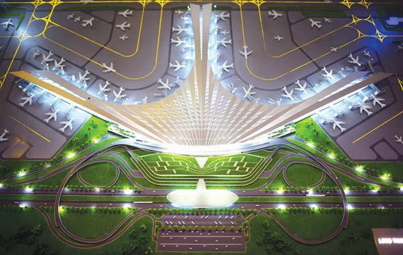 圖為隆城機場總體設計圖。（圖源：ACV）