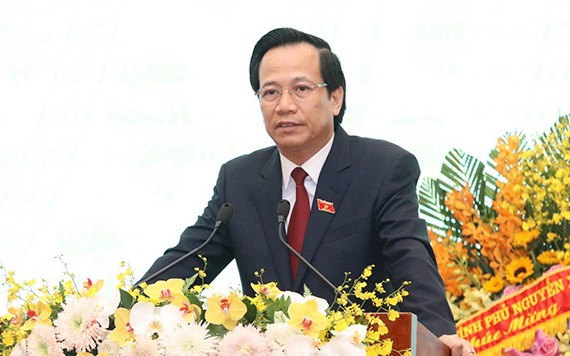 勞動與榮軍社會部部長陶玉蓉在會上致詞。（圖源：志心）