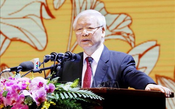 總書記、國家主席阮富仲出席與發表重要講話。（圖源：越通社）