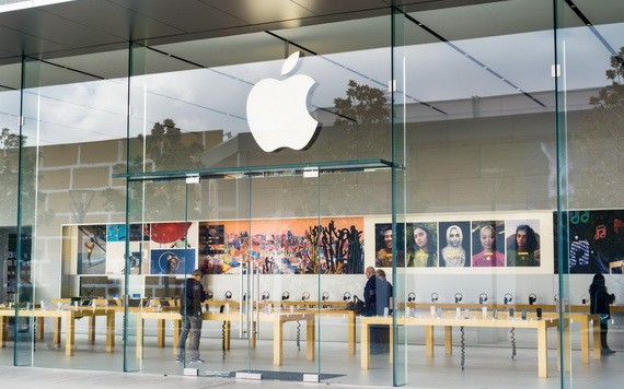 圖為設在美國加州的一家蘋果專賣店。（圖源：互聯網）
