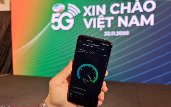 11月30日，Viettel 正式試行運營5G網絡。（圖源：德鄭）