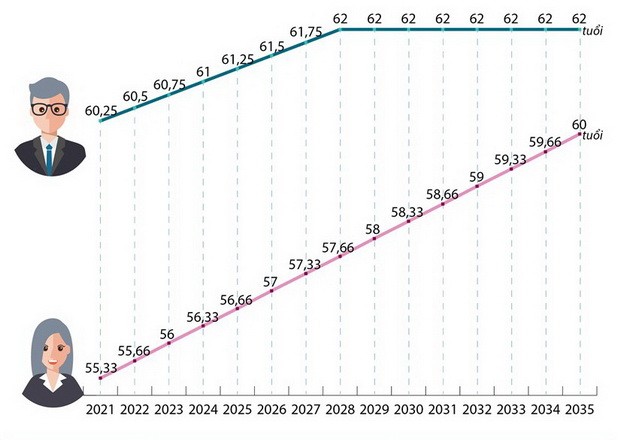 明年起延長退休年齡 ảnh 1