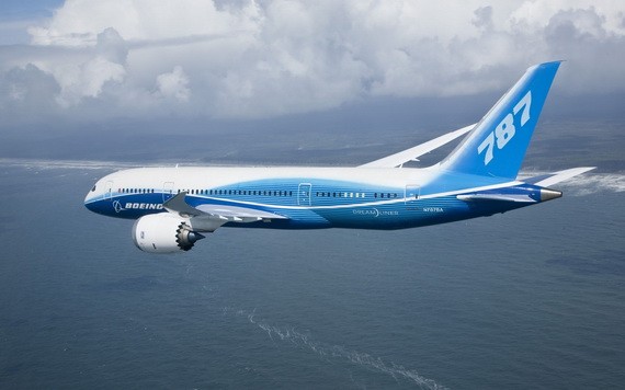 圖為一架波音787客機。