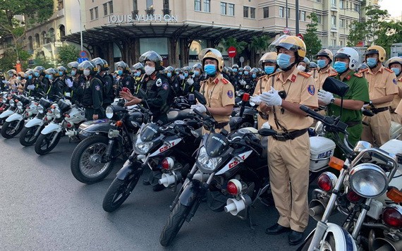 市公安廳展開打擊罪犯高峰期行動。（圖源：PV）