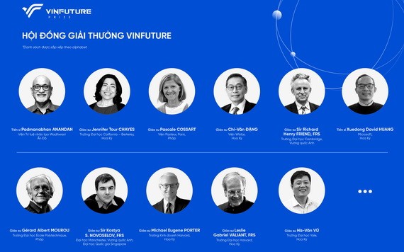 VinFuture 獎項評委會。（圖源：Vingroup）