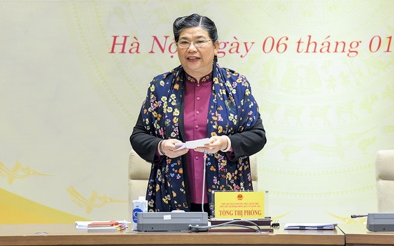 國會常務副主席從氏放主持會議。（圖源：裴雄）