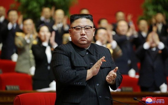 金正恩在朝鮮勞動黨第八次代表大會上被推舉為總書記。(圖源:朝中社)