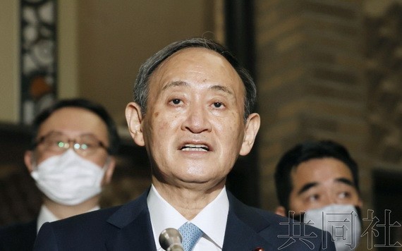 日本首相菅義偉。（圖源：共同社）