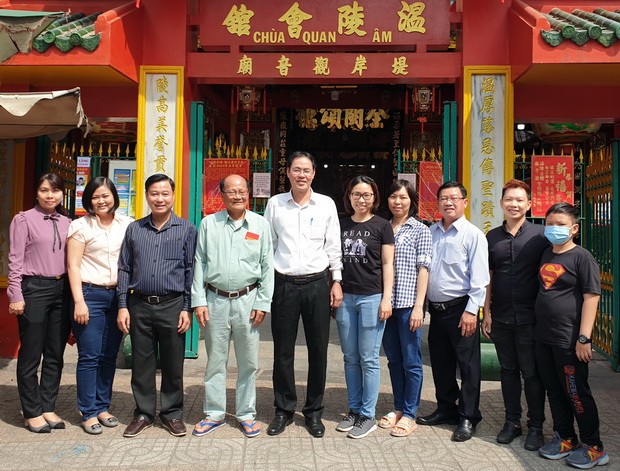 市越南祖國陣線委員會向各會館拜年 ảnh 5 市越南祖國陣線委員會向各會館拜年 ảnh 5