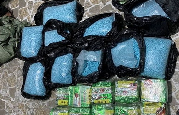 圖為職能力量繳獲的毒品。（圖源：警方提供）