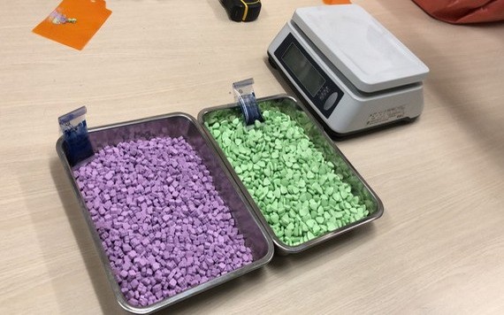 職能力量在空運渠道上查獲的毒品。（圖源：安福）