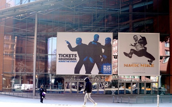 3月1日當天，歷屆柏林電影節主會場所在地柏林電影宮門庭冷落。（圖源：互聯網）