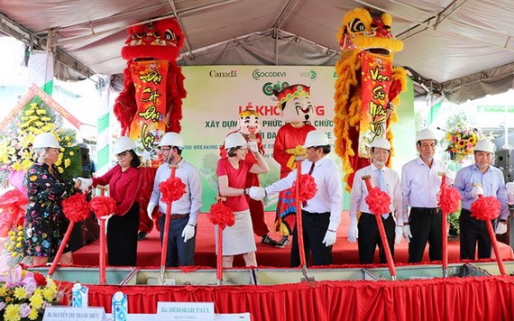 檳椥省綠皮柚子採購與加工複合區工程動工儀式。（圖源：明膽）