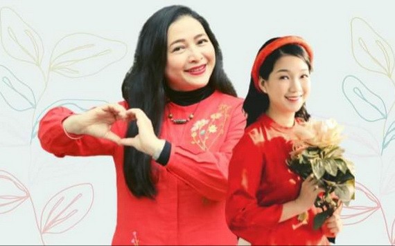 華人女企業家龐美玲(右)。