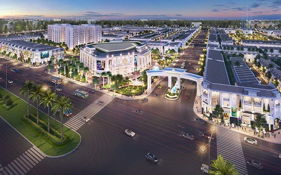 圖為距離隆城機場約2公里的Century City 項目透視效果圖。（圖源：映陽）