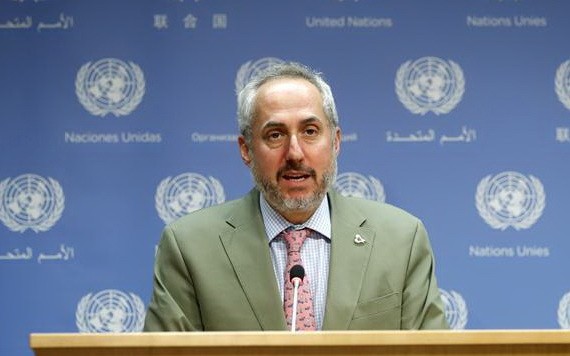 聯合國秘書長古特雷斯發言人迪雅里克。（圖源：新華社）