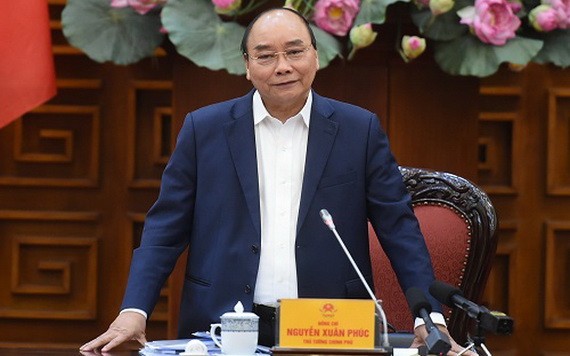 政府總理阮春福在會上發表講話。（圖源：光孝）