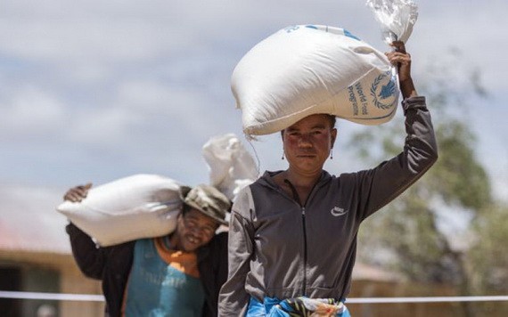 馬達加斯加南部因乾旱與飢餓而流離失所的百姓。（圖源：聯合國糧農組織）