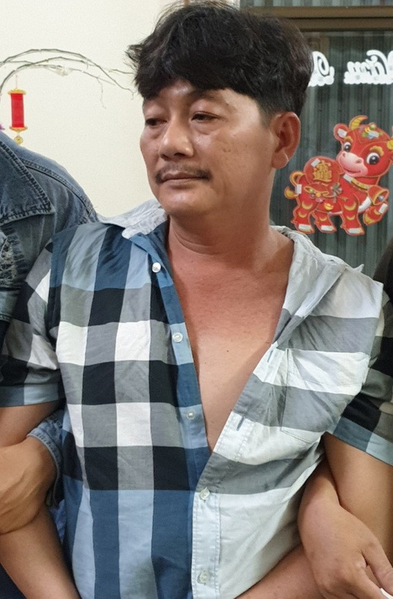 縱火燃燒刑警隊長住房的頭目陳功春被捕。（圖源：警方提供）