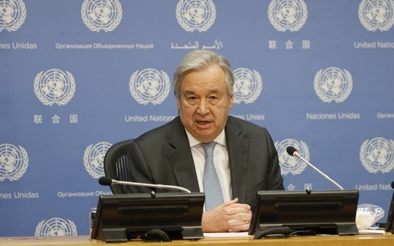 聯合國秘書長古特雷斯。（圖源：新華社）