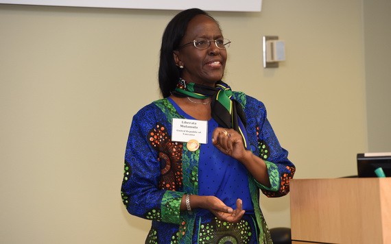 坦桑尼亞聯合共和國外交與東非合作部部長利伯拉塔‧穆拉穆拉。（圖源：Getty Images）