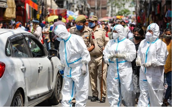 印度疫情。（圖源：《今日印度》）