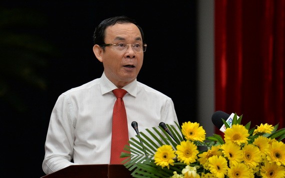 市委書記阮文年會上致詞。（圖源：VOV）