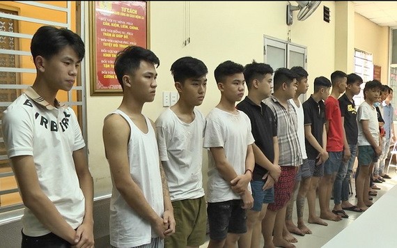 被抓獲的跨省劫財團夥。（圖源：警方提供）