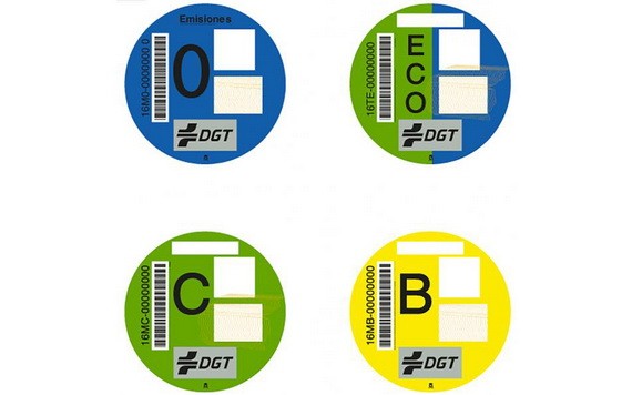 四種車輛環保標籤。（圖源：Getty Images）