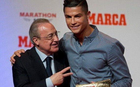 弗洛倫蒂諾（左）與Ｃ羅。（圖源：互聯網）