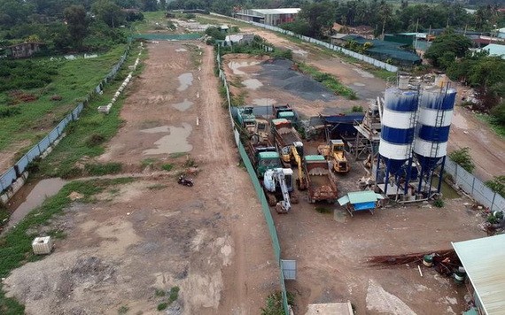 環市2路項目至今仍未銜接各條路段（圖為守德市環市2路第三階段施工場地）。