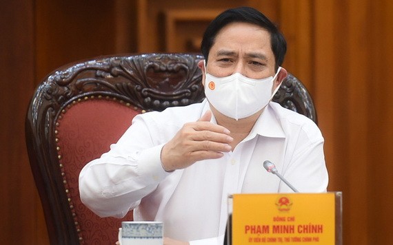 政府總理范明政在會上發表講話。（圖源：VGP）