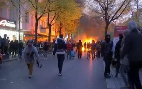 法國當地時間5月1日在新冠疫情中迎來“五一”勞動節大遊行。（圖源：互聯網）