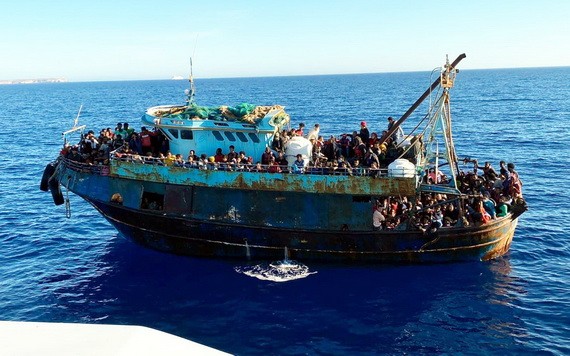 蘭佩杜薩(Lampedusa)是突尼斯和利比亞移民的主要偷渡入境點之一。(圖源:EPA)