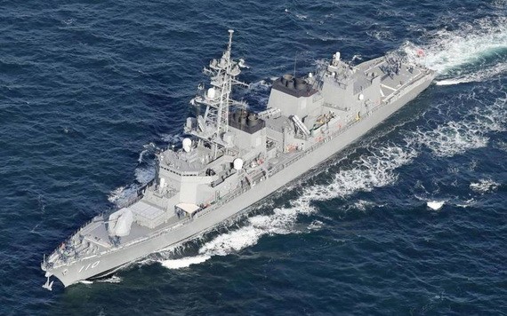 圖為海上自衛隊驅逐艦「高波號」。(圖源:路透社)