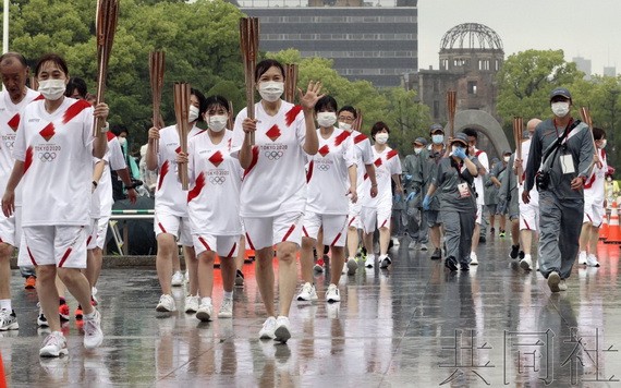 廣島聖火傳遞在緊急事態宣言下啟動