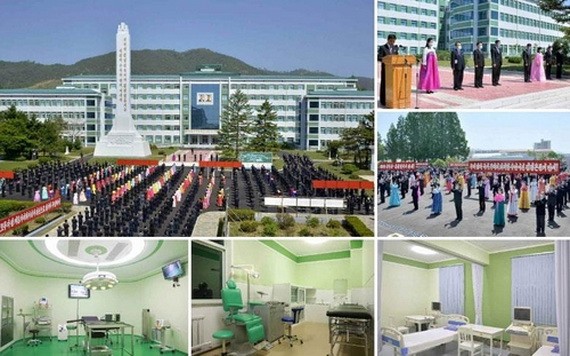 5月19日,朝鮮咸鏡南道人民醫院經升級改造重新投入使用。 (圖源:《勞動新聞》截圖)