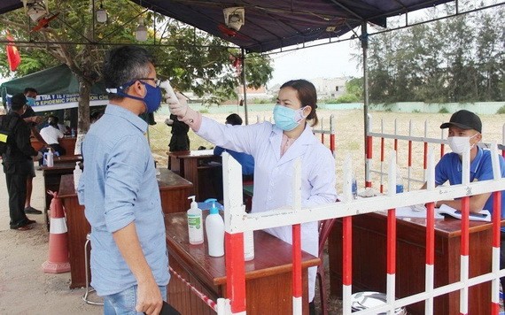 圖為廣南省的一個檢疫點。（圖源：蘭英）