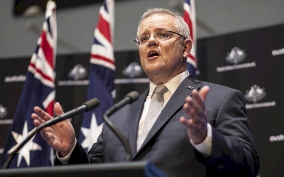 澳大利亞總理莫里森。（圖源：推特）