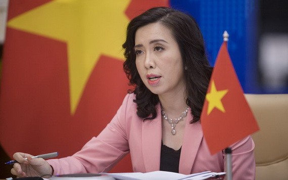 外交部發言人黎氏秋姮。（圖源：H.Y）