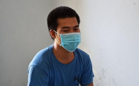 被抓獲的騙徒阮明進。（圖源：阮強）