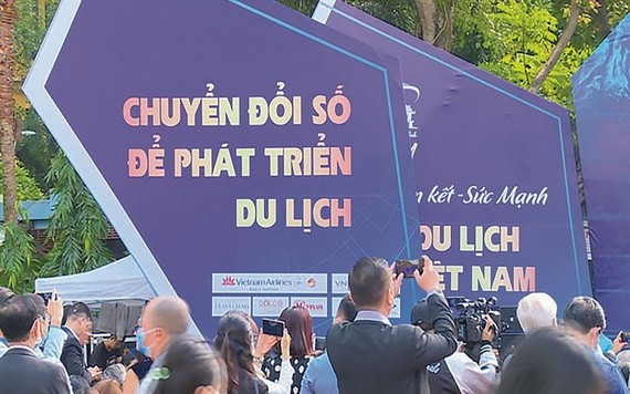 圖為 2020 年越南國際旅遊展銷會現場一瞥。（圖源: LA）
